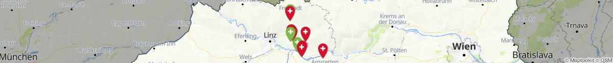 Kartenansicht für Apotheken-Notdienste in der Nähe von Schönau im Mühlkreis (Freistadt, Oberösterreich)